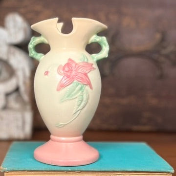 Hull Matte Pink & Cream Woodland Vase