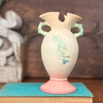 Hull Matte Pink & Cream Woodland Vase