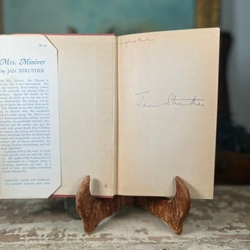 Signed First Edition 1940 Mrs. Miniver Book