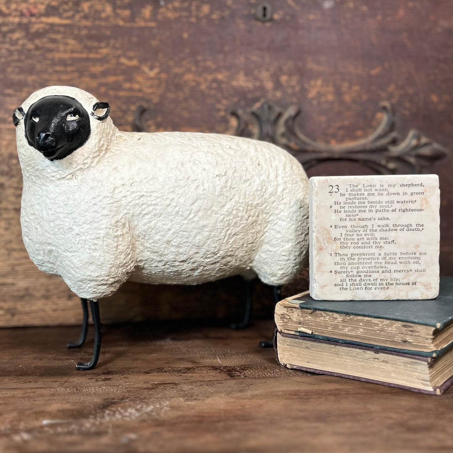 Psalm 23 Scripture Stone - Sparrow and Finch Vintage