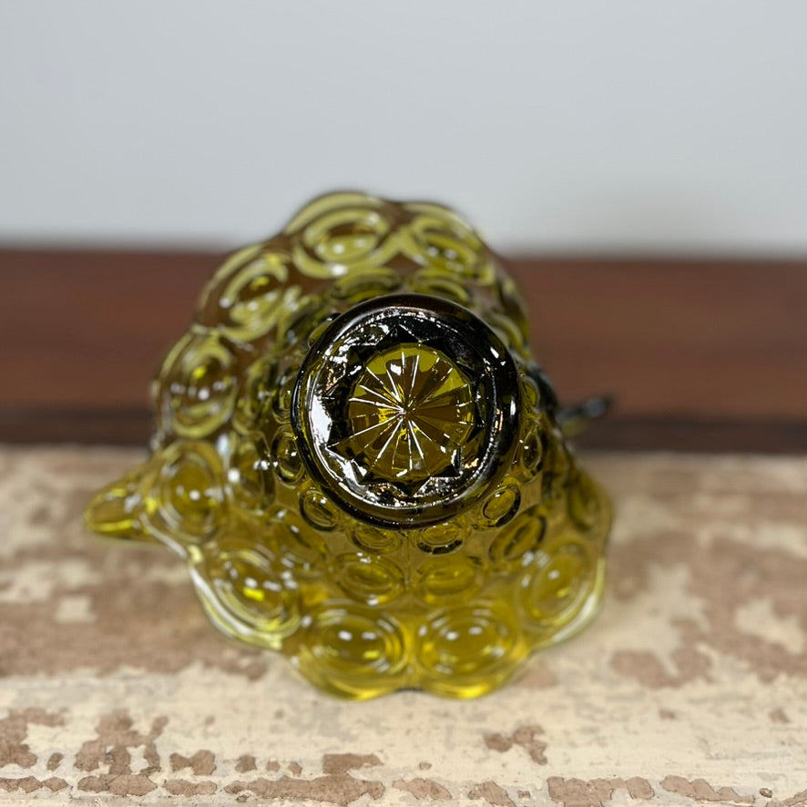 Mid-Century Green Swan Candy Dish
